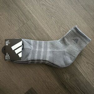 adidas Men's Athletic Socks in Gray - 3 Pack